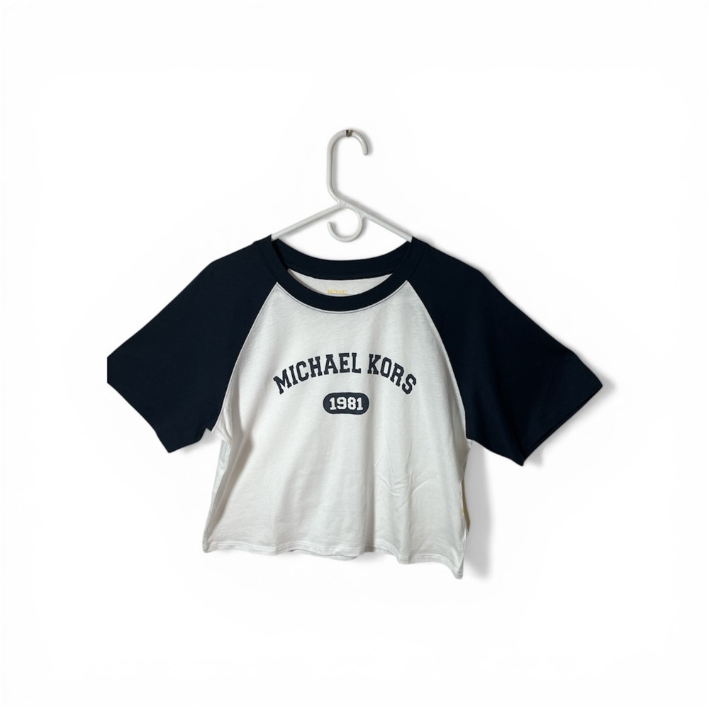 Michael Kors  Black & White Raglan Tee